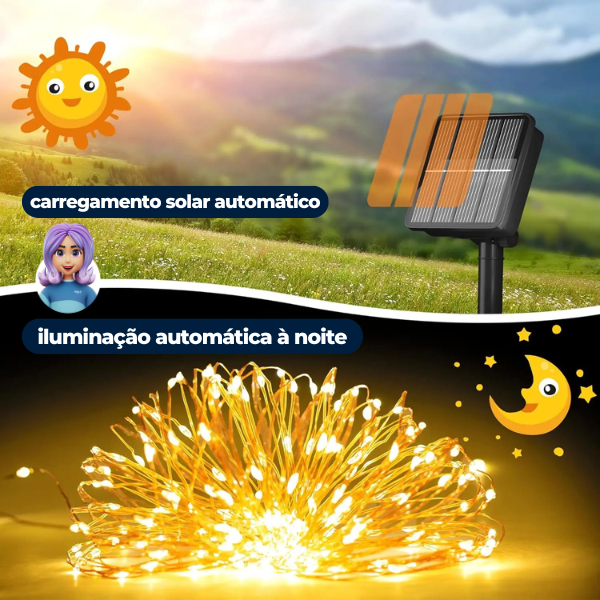 Pisca Pisca Natal - Led Solar